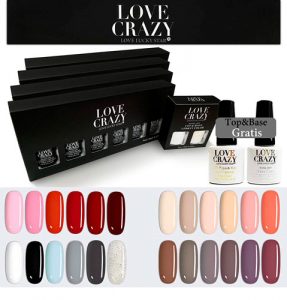 Esmalte de unas Lovecrazy kit 24 colores