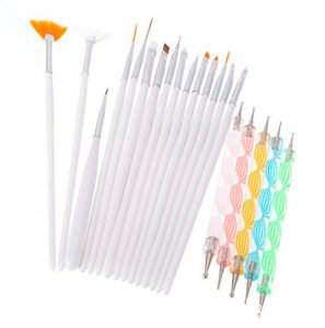 Pinceles de unas Ecloud Shop Kit 20 piezas